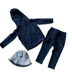 Baby Gap Jogger Set w/ Hat – Navy (Size 18-24M) |  [💥BUNDLE 3 items]